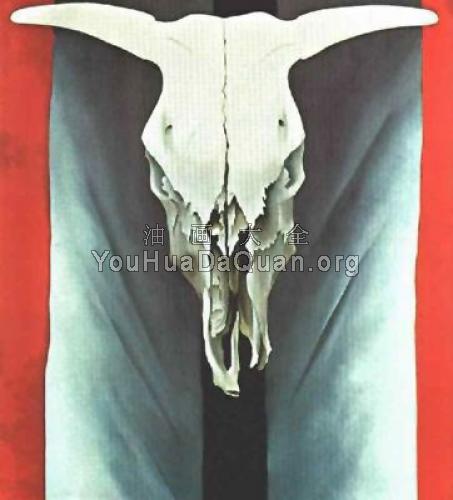 Cow's Skull: Red, White, and Blue - 乔治亚·奥基夫